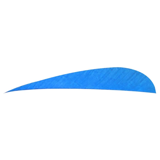 Trueflight 11507 Parabolic Feathers Blue 4" RW 100 Pack - Trueflight