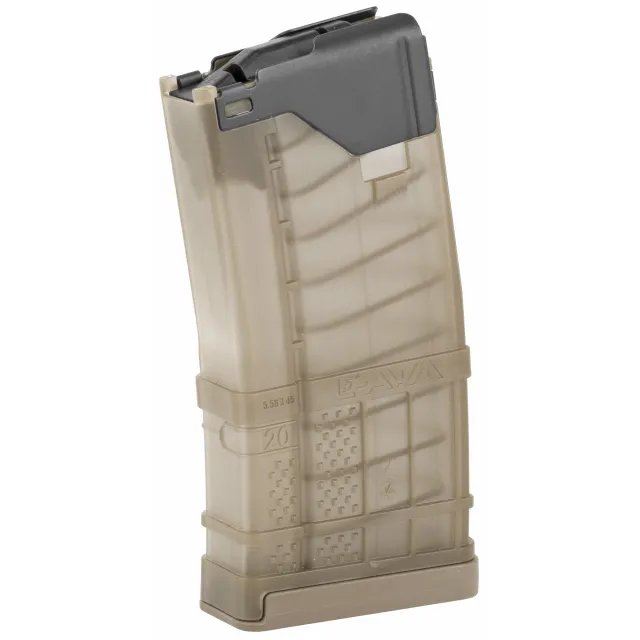 Lancer 999-000-2320-14 L5AWM 20-Round Mag Translucent Dark Earth AR-15 - Lancer - 223 REMINGTON for sale at Bang-Bang Tactical