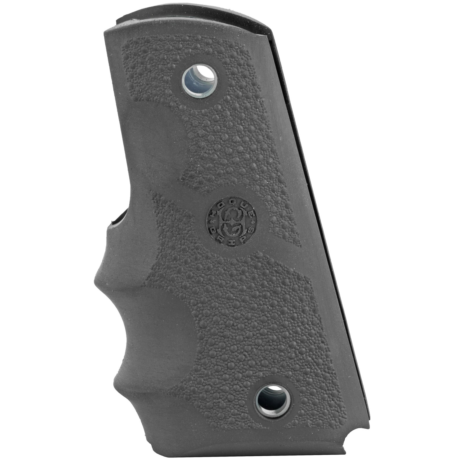 Hogue 43000 1911 Officer Rubber Grip Finger Grooves Black - Hogue