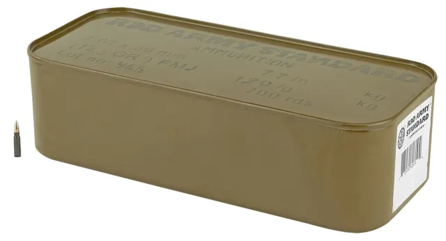 Red Army Standard A2002 7.62x39mm 123 Gr FMJ Steel Case