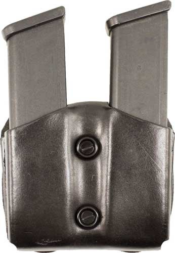 DeSantis A01BJKKZ0 Double Magazine Pouch Leather Black for SIG P365 - DeSantis