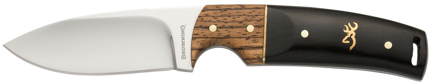 Browning Buckmark Hunter Fixed Knife 2.13" Drop Point Stainless Steel Hardwood Handle - Browning