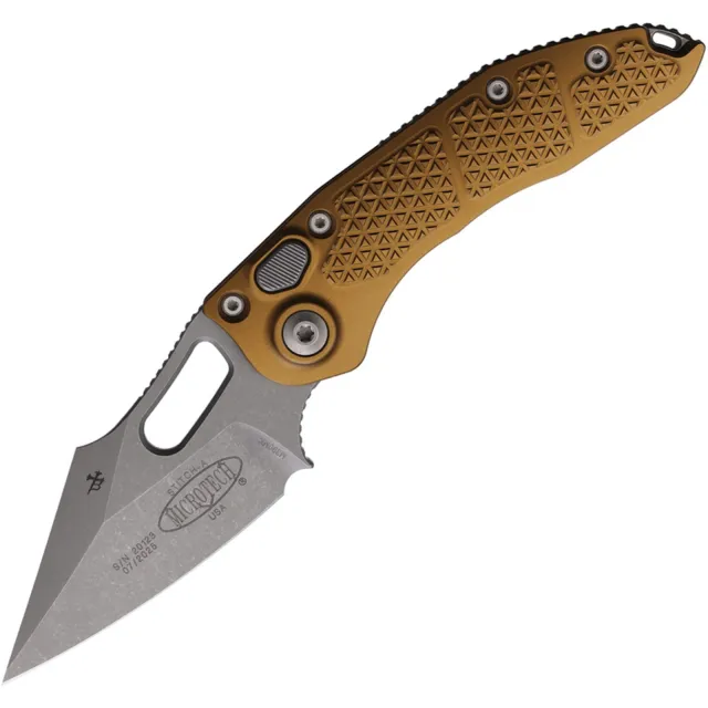 Microtech 169-10APTA Stitch 3.75 In SE Apocalyptic Tan ALU Handle - MICROTECH for sale at Iron and Lace