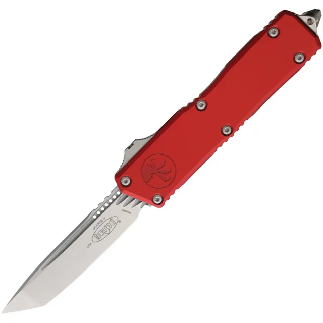 Microtech Scarab II G3 3.97 In Stonewash Red Alu Handle T/E - MICROTECH