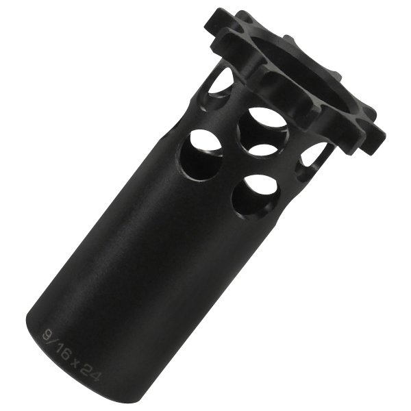 Dead Air DA403 P-Series Piston 9/16"-24 tpi Black - Dead Air - 45 Auto