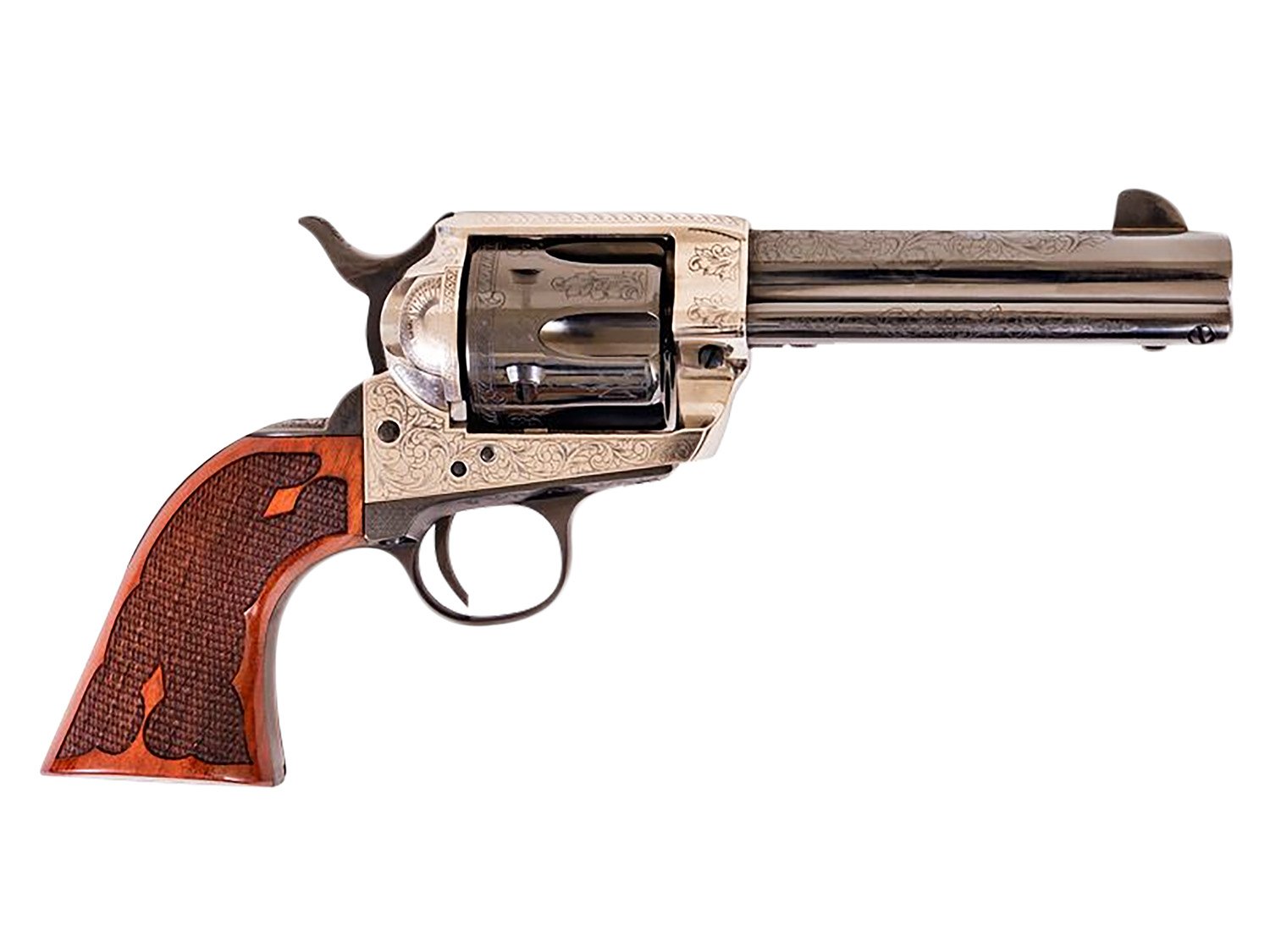 Buy Cimarron PP400LSFW Frontier 357 Mag 6 Shot 4.75" Blued Barrel... online