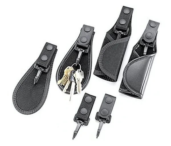 Hunting Shooting Accessory Black Cordura Silent Key Ring Holder - Uncle Mike's for sale at Smoke Wagon Firearms