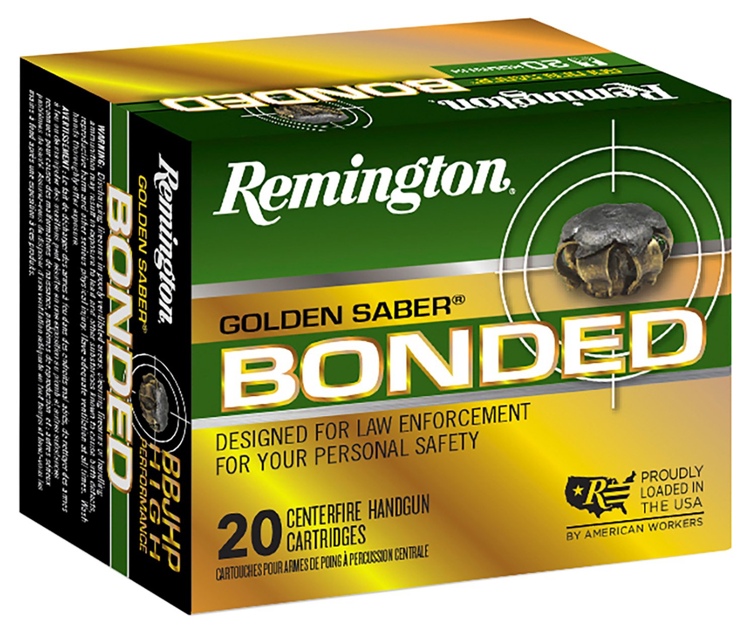Remington Golden Saber Defense R21368 10mm Auto 180 Grain JHP 20 Rounds - Remington Arms Company, LLC - 10mm Auto