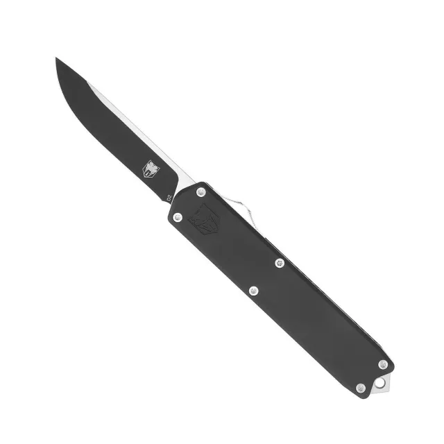 CobraTec Knives Dominator OTF 3.25 In D2 Steel Black CTDOMBLK - CobraTec Knives