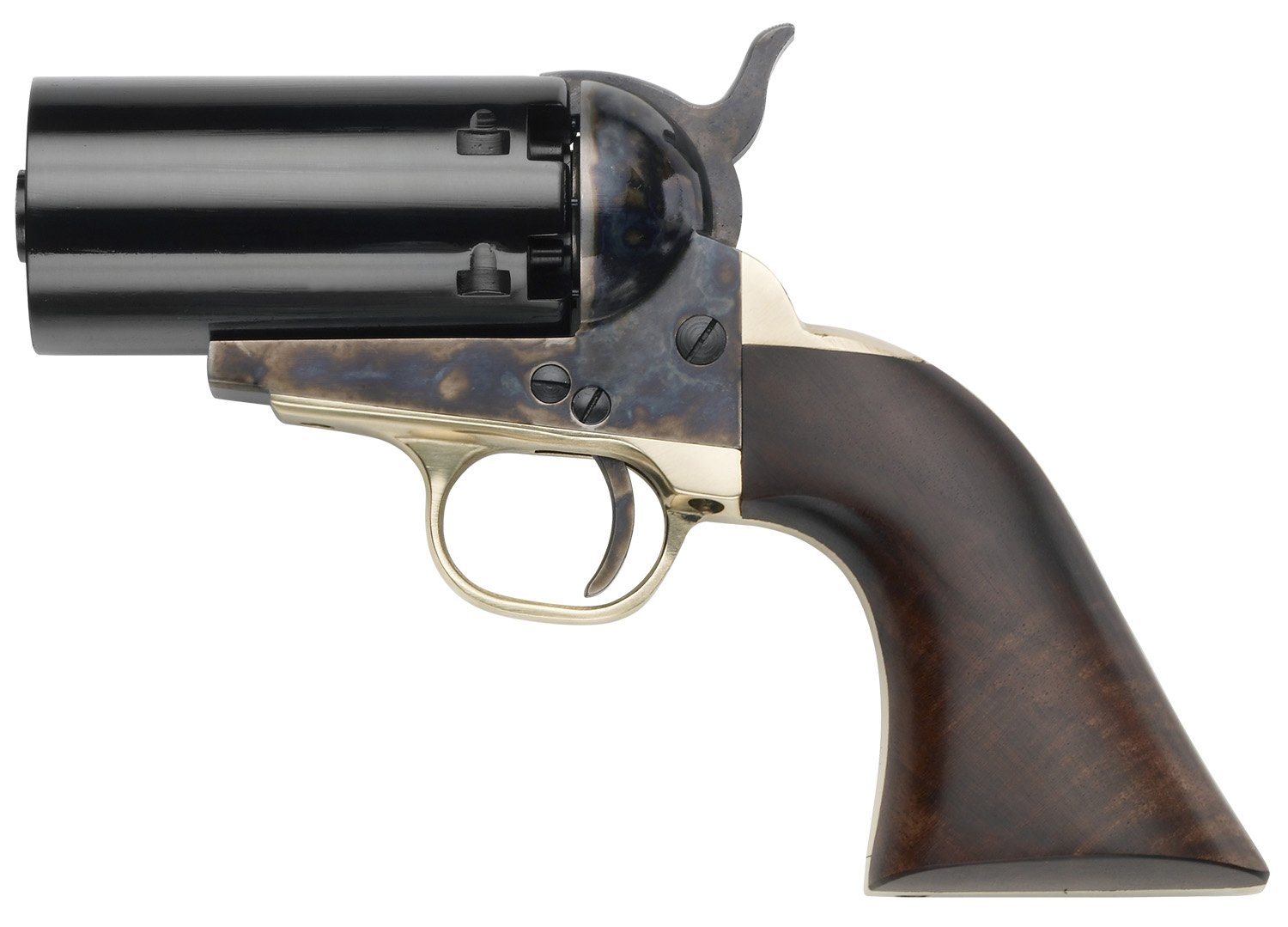 Pietta 1851 Navy Pepperbox .36 Cal 6 Round Case-Hardened - PIETTA - 36 CAL