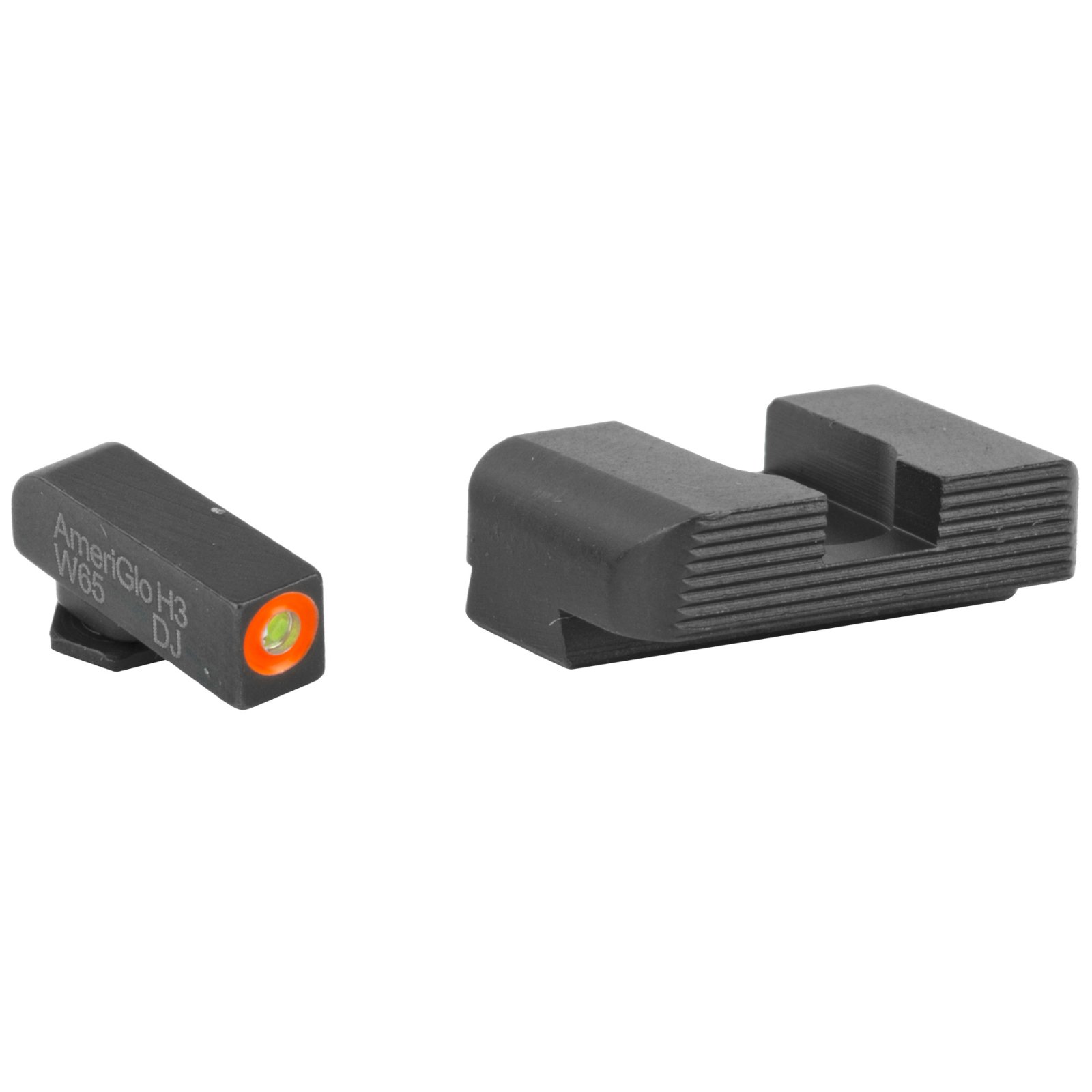 AmeriGlo GL-433 Protector Tritium Night Sights Green/Orange for Glock - Ameriglo