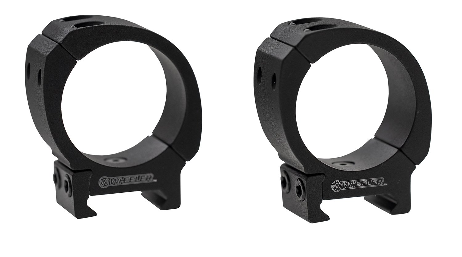 Wheeler 1133751 Delta Sporter Bi-Weaver 30mm Medium Scope Rings Black - Wheeler - 30MM
