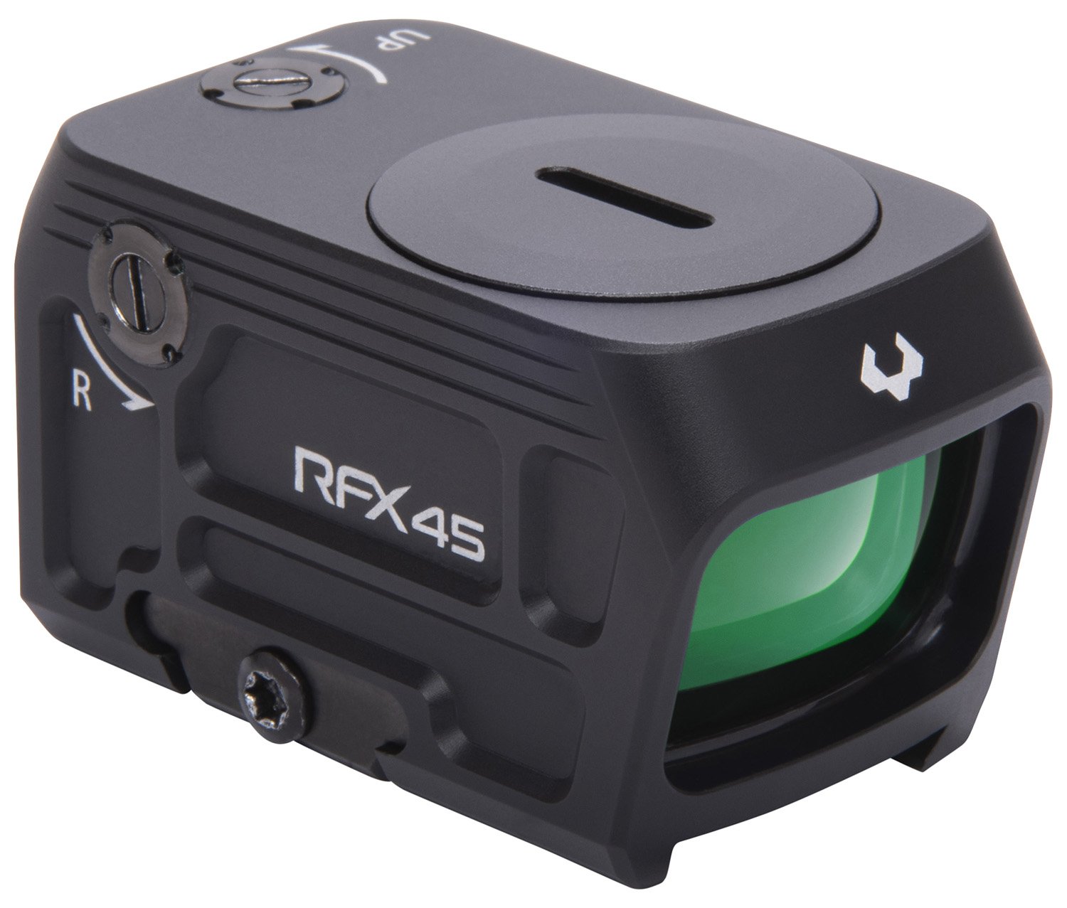 Viridian RFX45 Green Dot Sight 5 MOA 1x24 mm Black Anodized IPX6 Waterproof - Viridian - 24 MM X 15.5 MM