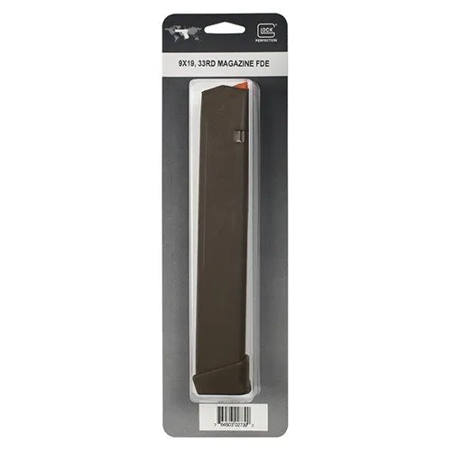 Buy Glock 47463 33-Round 9mm FDE Polymer Magazine for G17/34/19/26/45 online