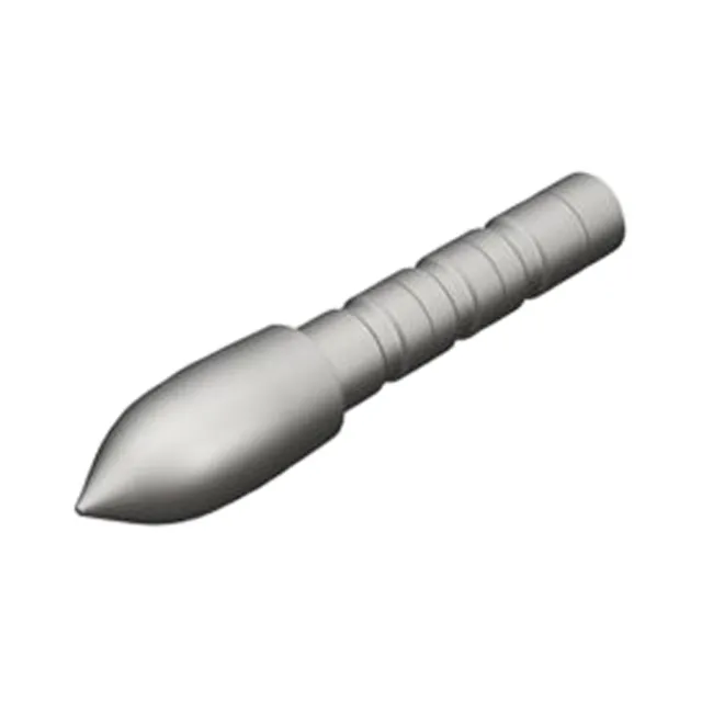 Gold Tip Glue-In Points .204SM 80gr 12-Pack Stainless Steel - Gold Tip