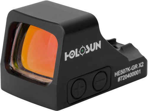Holosun HE507K-GRX2 Micro Green Dot Reflex Sight Black 0.58x0.77 - Holosun - 0.58" X 0.77"
