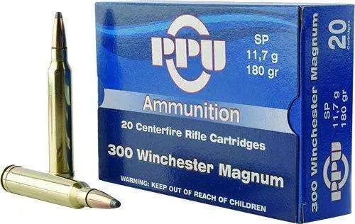 PPU 300 WIN Magazine 180Gr SP 20/200 PP3003 - Prvi Partizan - 300 Win Mag