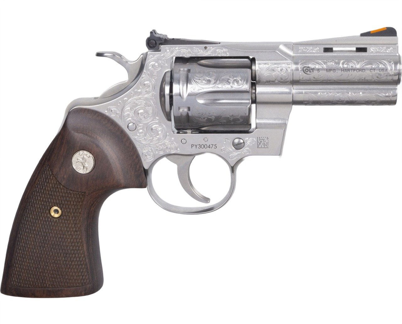 Colt PYTHON-SP3WS-SE PYTHN 357 3 SS/WL ENGRAVD - COLT - .357 Mag