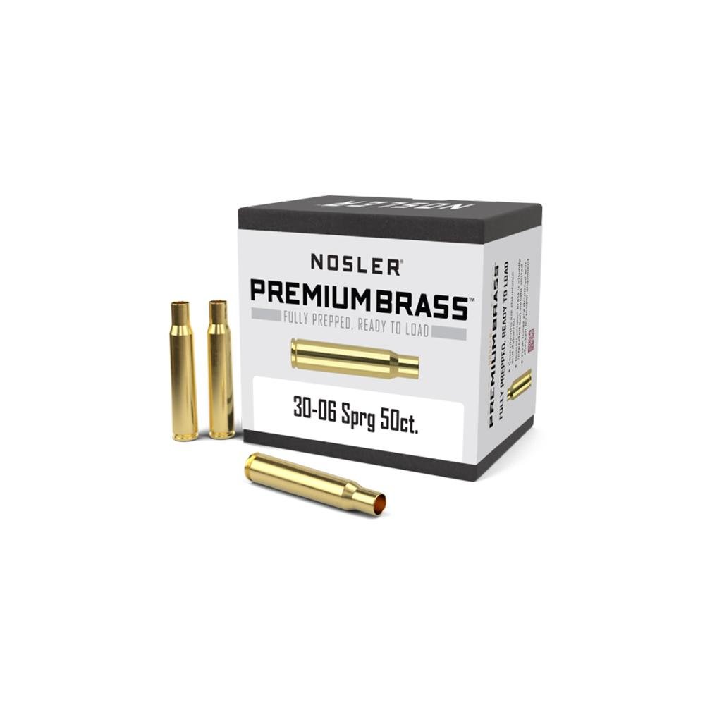 Nosler 10226 Unprimed Brass Rifle Cartridge Cases .30-06 Sprg 50ct - Nosler - 30-06 SPRINGFIEL