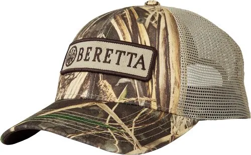 Beretta BC06201660085A Patch Trucker Cap Mesh Back Realtree Max-7 Camo - Beretta