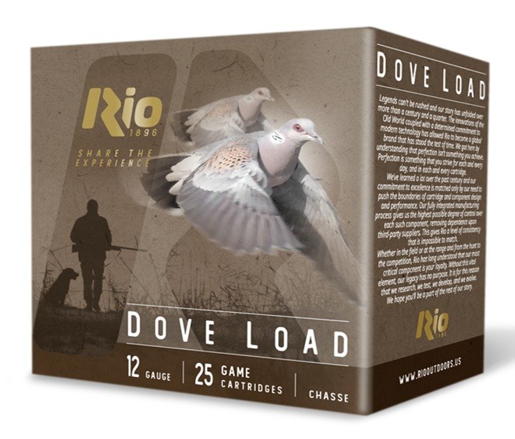 RIO RDL328 DOVE LOAD 12G 2-3/4 8 25/10 - RIO