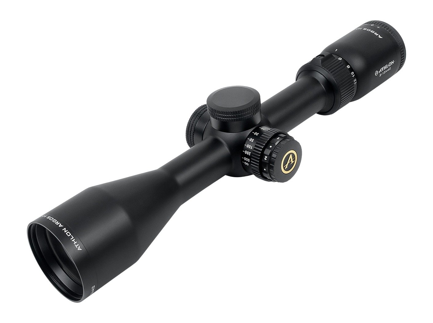 Athlon Optics 214008 Argos HMR 2-12x42mm SFP Illuminated MOA Reticle Black - Athlon Optics