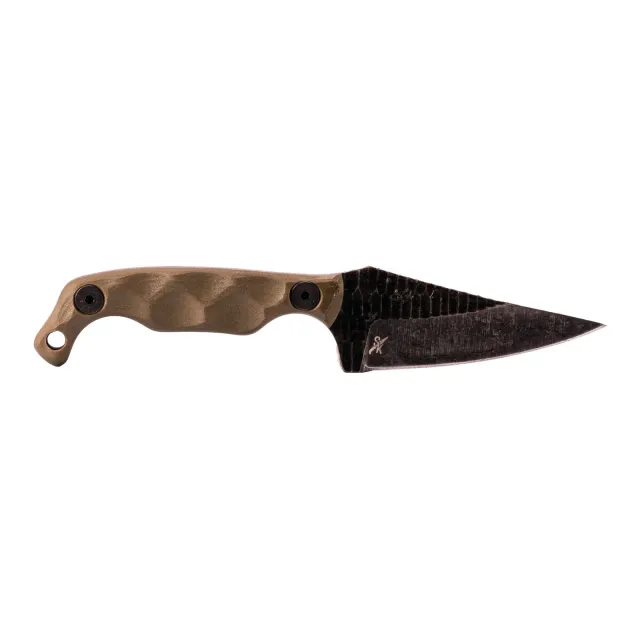 Stroup Knives Mini1 3In Trailing-Point Blade 6.75In ODG G10 - Stroup Knives for sale at Iron and Lace