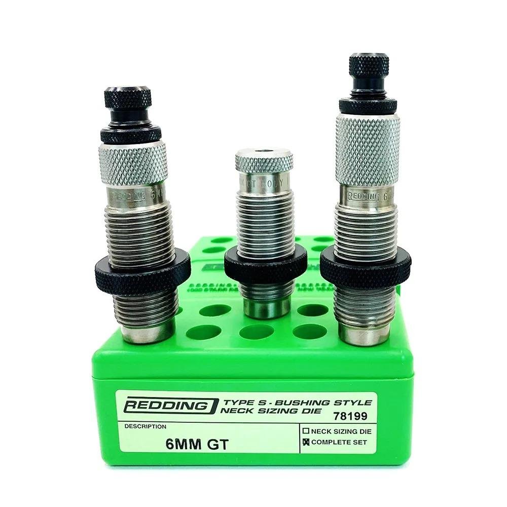 Redding 78199 6mm GT Type-S 3-Die Neck Sizing Set - Redding Reloading Equipment - 6mm GT