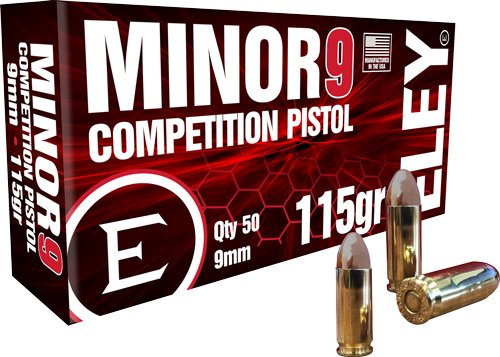 Eley ELE-09016K 9mm 115Gr FMJ 50Rd Competition Ammo - Eley - 9mm Luger (9x19 Parabellum)