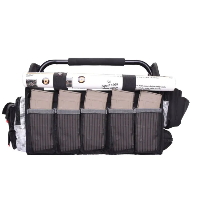 GPS Bags 1708RTB Range Tote Black 600D Polyester with Rain Cover