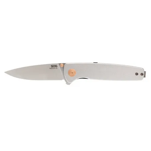 SOG Twitch III SOG11150243 3.1" Spring Assisted Knife Satin/Rose Gold - SOG