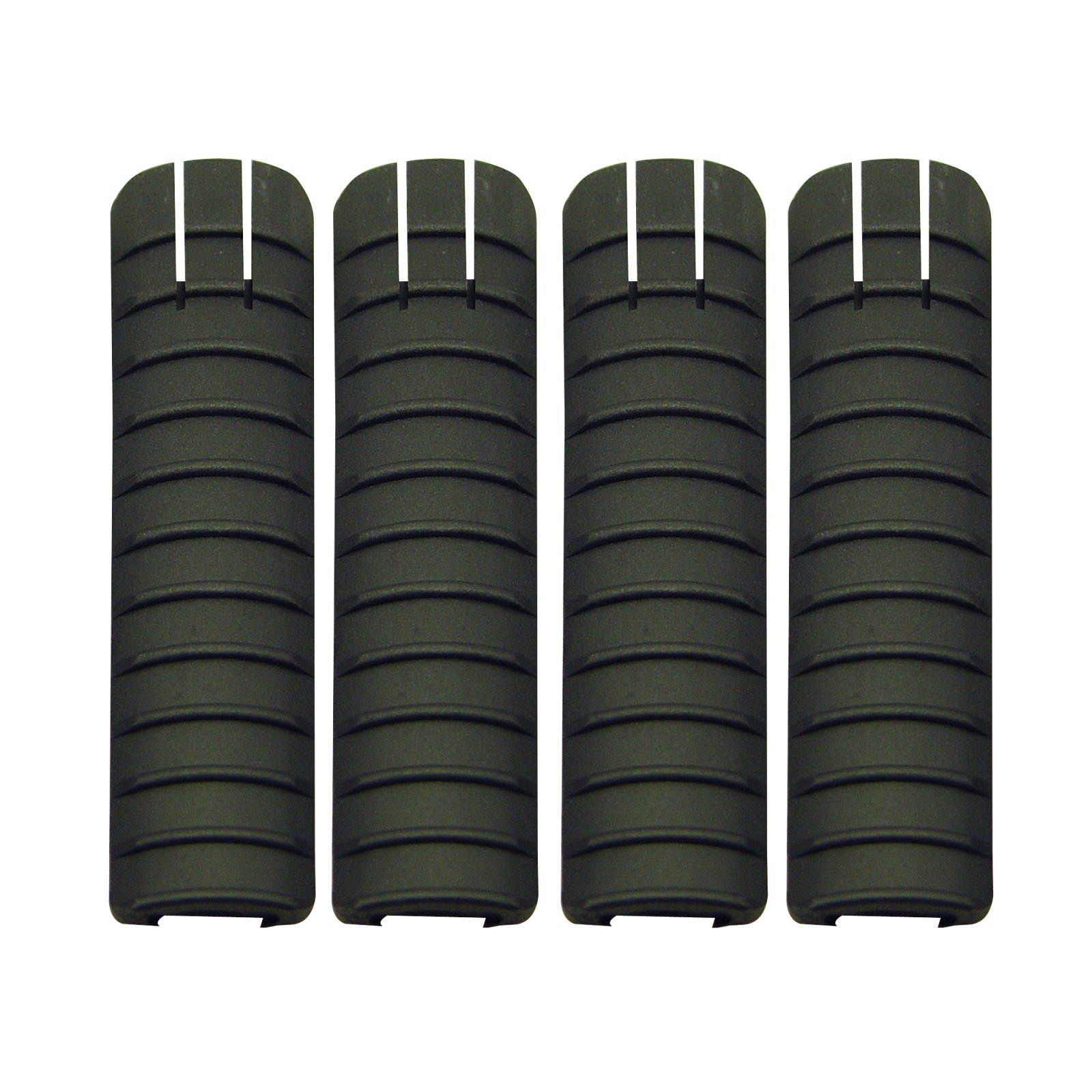 ProMag PM015A Black Polymer 1913 Picatinny Rail Cover 4-Pack - ProMag Industries - 1913 PICATINNY RAIL 11 RIB COVER PANEL