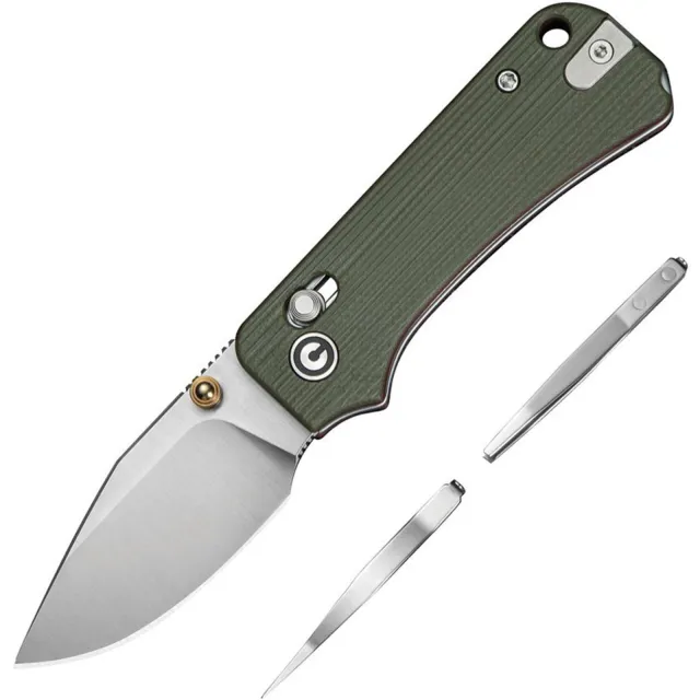 CIVIVI Baby Banter 2 C24074-1 2.34 In 14C28N Satin Crossbar Lock G10 - CIVIVI Knives