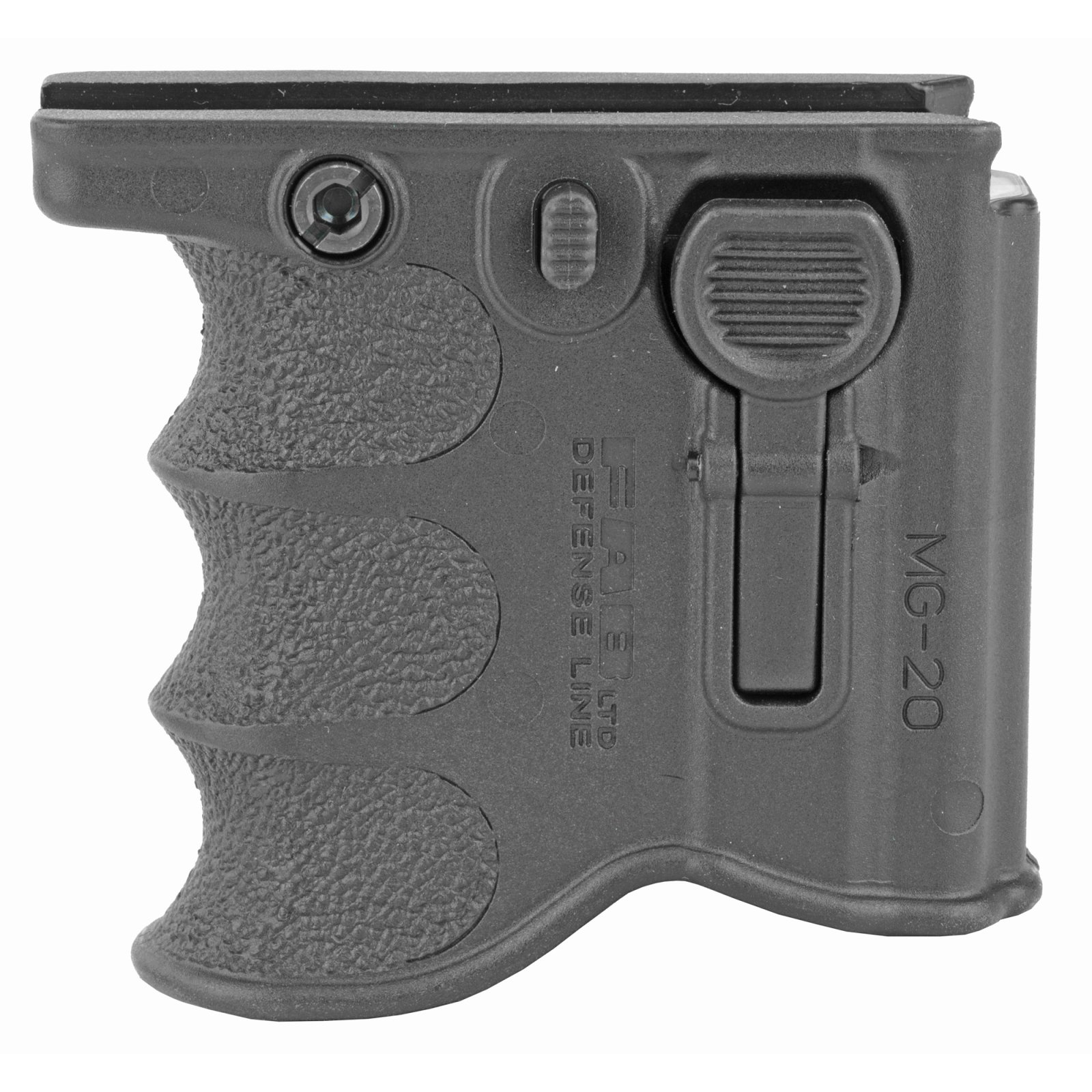 FAB Defense FX-MG20B MG-20 Foregrip Mag Carrier Black Polymer 1913 Rail - FAB Defense - MG-20