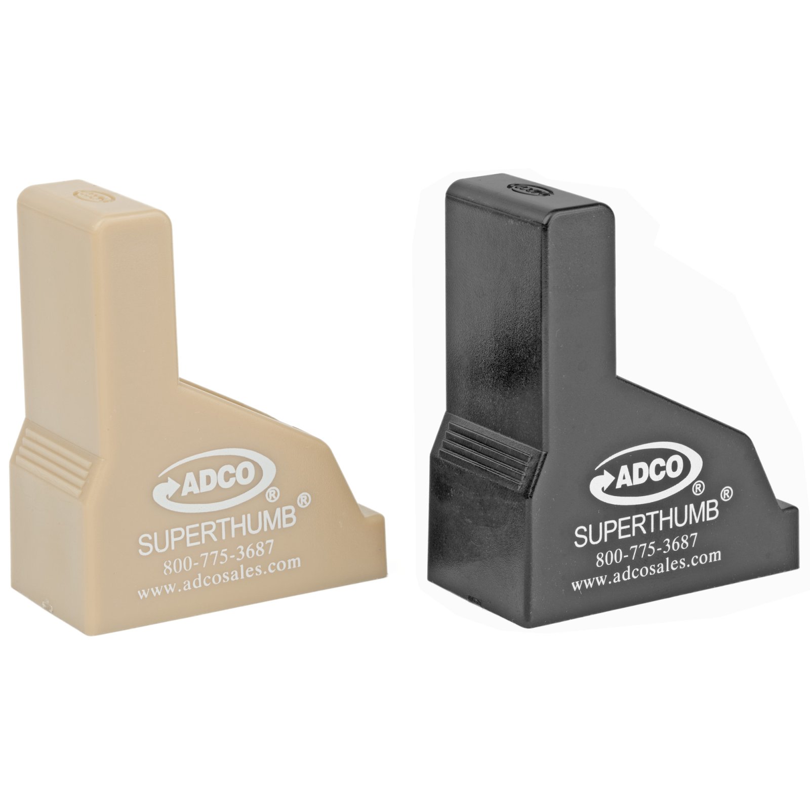 ADCO Arms Super Thumb Loader Pair 9mm-40S&W Black and Tan ST1PR - ADCO Arms - 9mm-40S&W