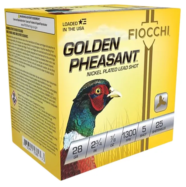 Buy Fiocchi 28GP5 Golden Pheasant Shotgun Shell 28 Gauge 2.75" 7/8 oz 5 Shot online