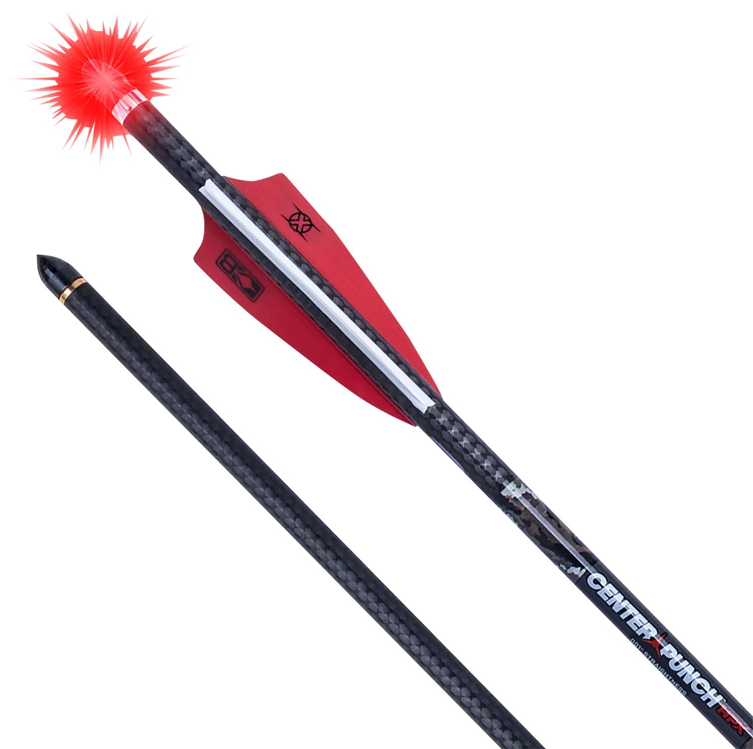 TenPoint HEA7793 CenterPunch HPX 20" Carbon Arrows .001 Straightness Red - TenPoint
