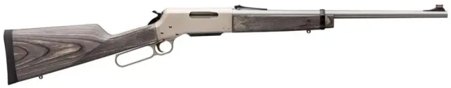 Browning 034015129 BLR Lightweight 81 Takedown 300 Win Mag 3+1 24" Matte Stainless Barrel, Matte Nickel Alloy Receiver, Satin Gray Laminate Forearm & Straight Grip Stock, Optics Ready
