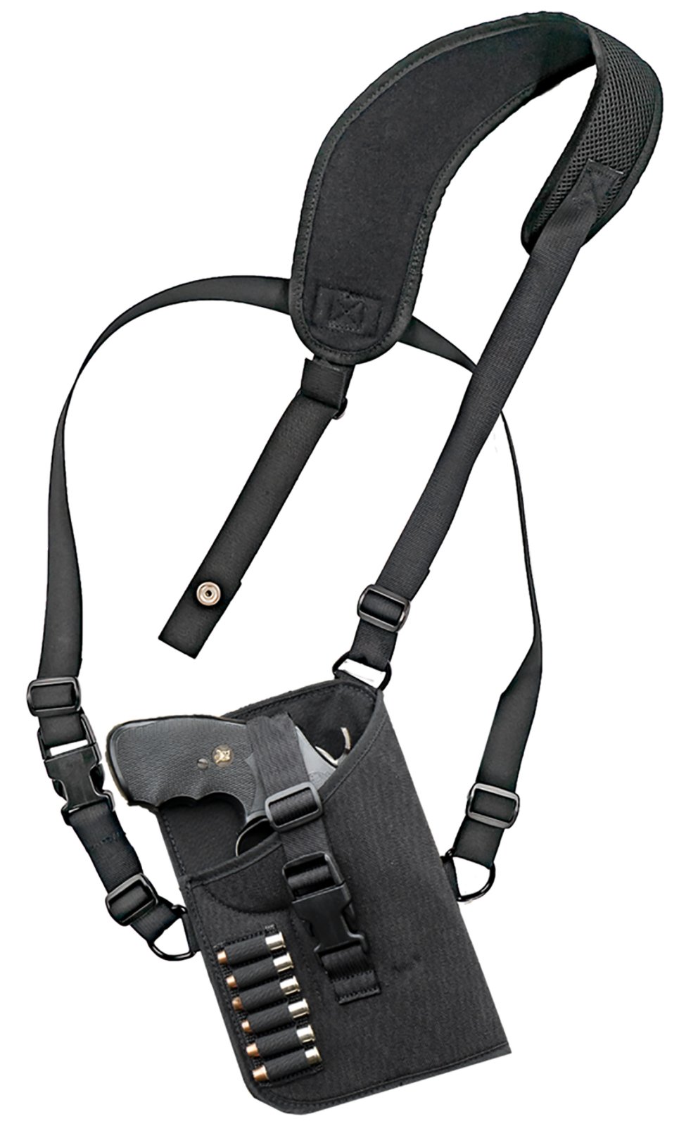 GrovTec GTHL15102R Trail Pack Holster Black Nylon Med/Lg Revolver 3-4"