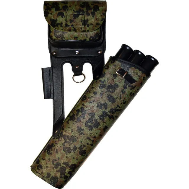 Bateman Superwear RQ Target Hip Quiver Camo Vinyl RH/LH 3 Tubes - Bateman