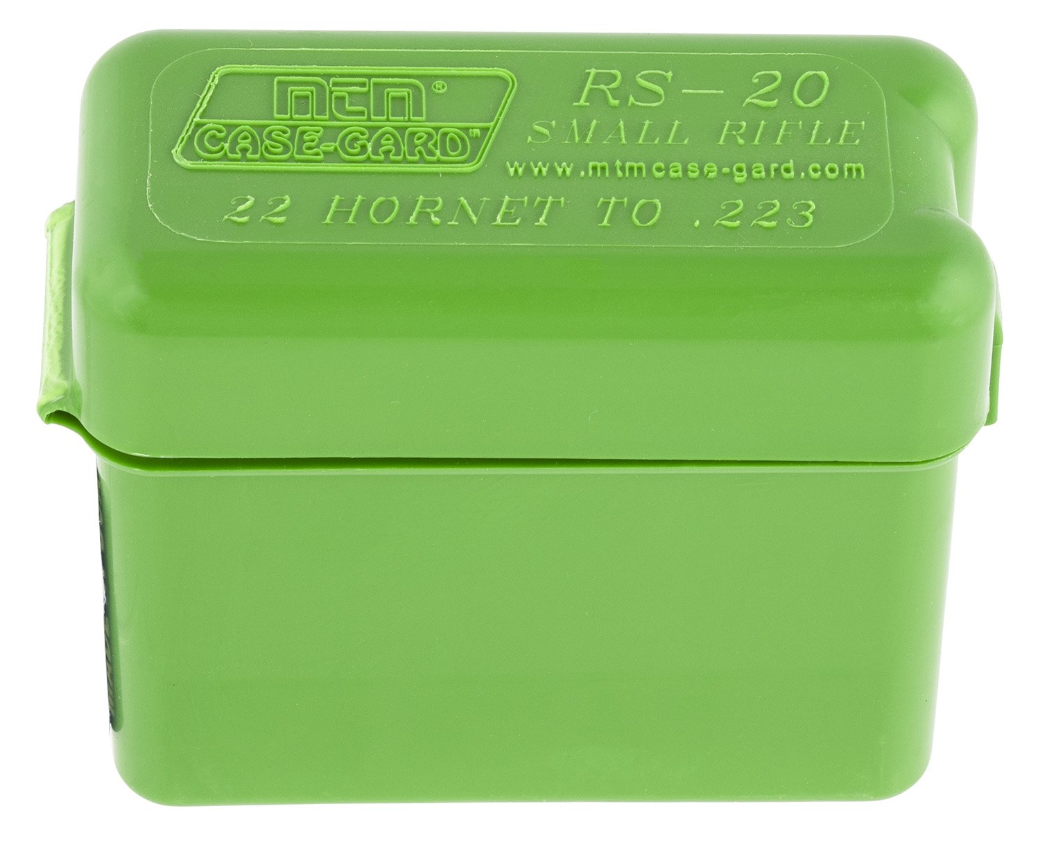 MTM Case-Gard RL-20-10 Rifle Ammo Box 20 Rounds Green - MTM Case-Gard