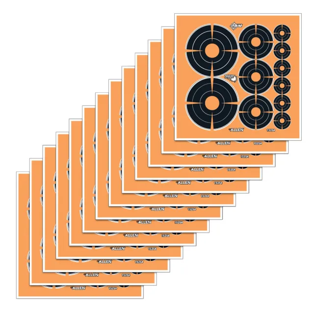 Allen Company EZ-Aim 15254 Splash Reactive Bullseye Adhesive 12 Pack - Allen Company