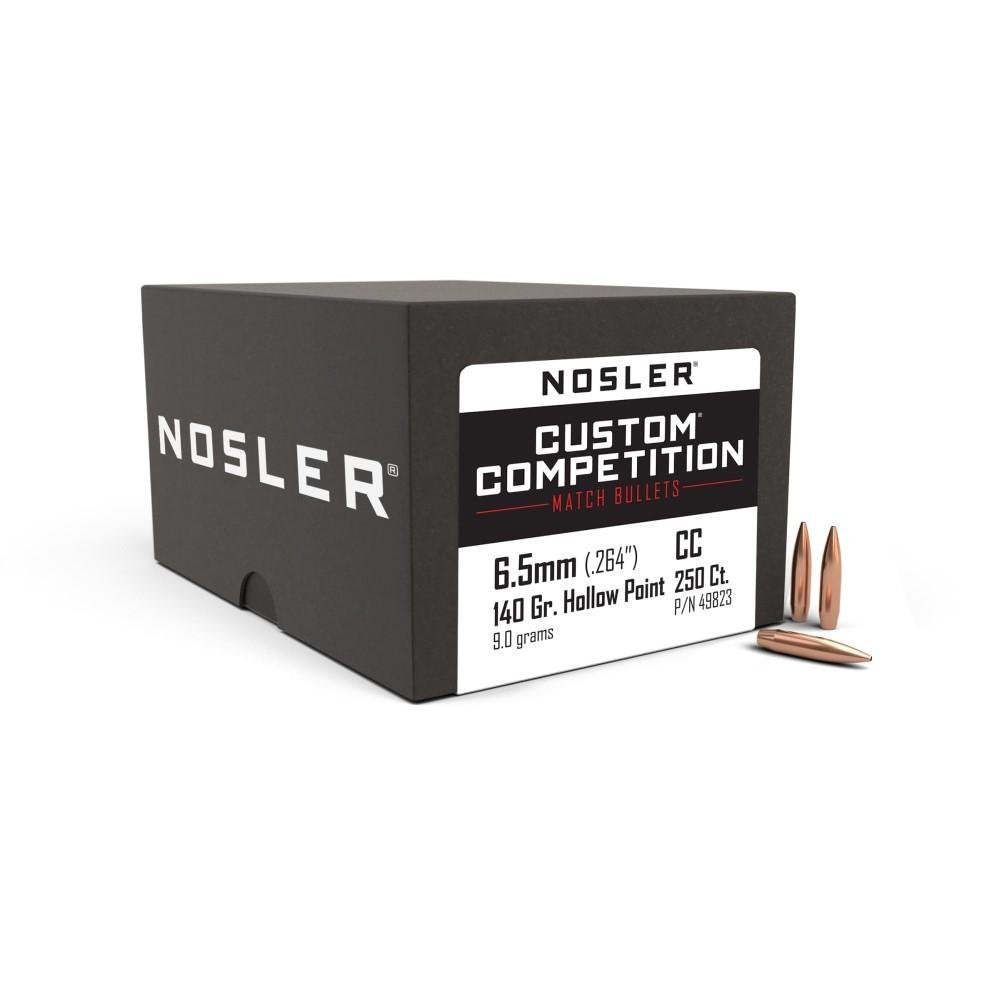 Nosler Custom Competition .264 / 6.5mm 140gr HPBT Bullets 250 Count - Nosler - 264 CALIBER