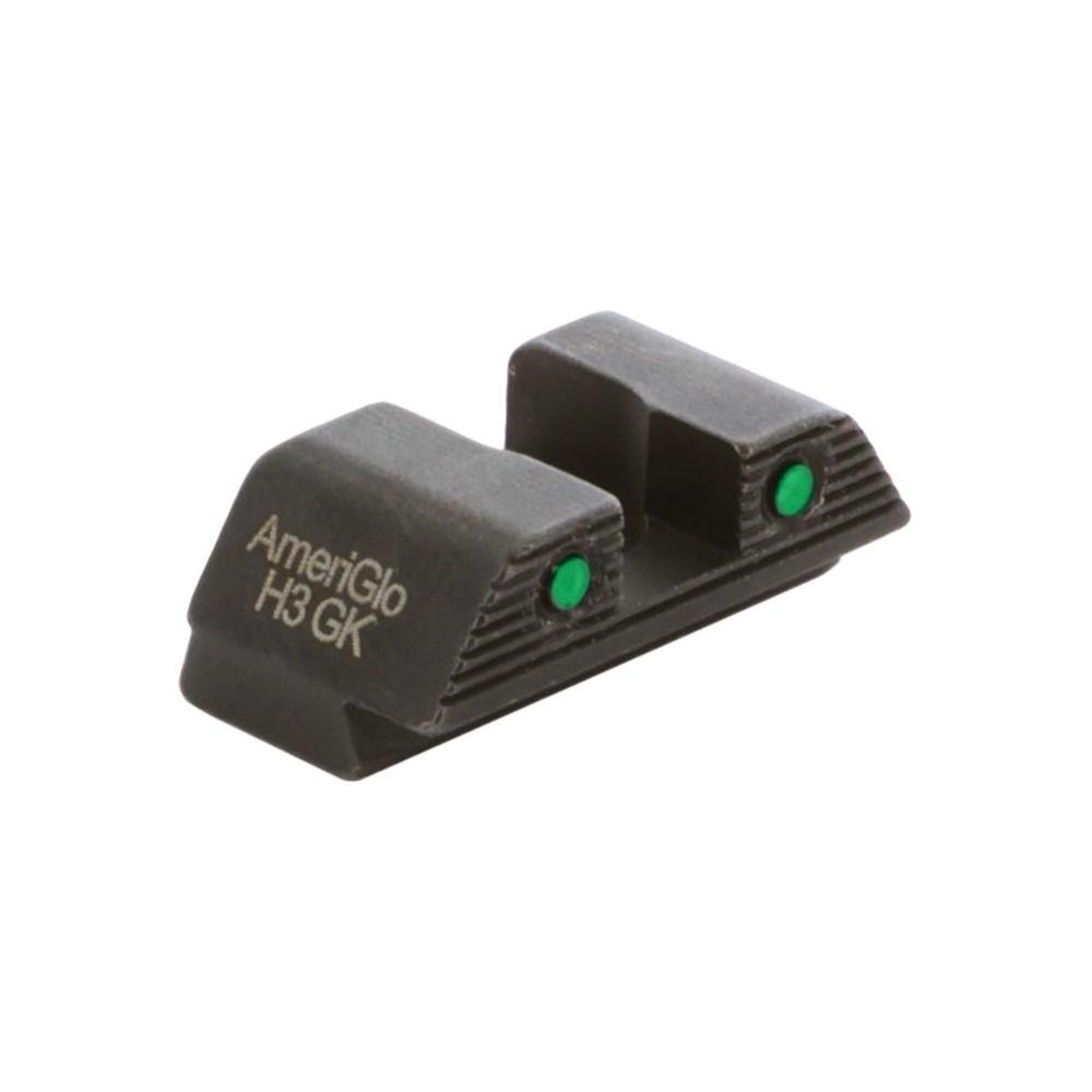 Ameriglo GL-895R Green Tritium 2-Dot Rear Sight .256in for Glock 42/43/48 - Ameriglo