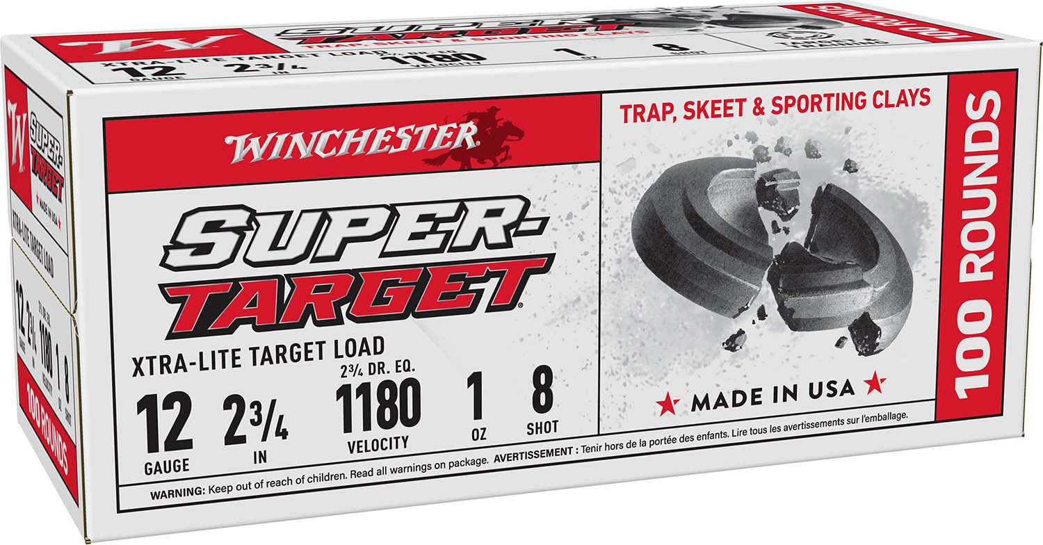 Winchester Xtra-Lite Super-Target 12 Gauge 2.75" 1 oz 1180 fps 8 Shot - Winchester - 12 GAUGE