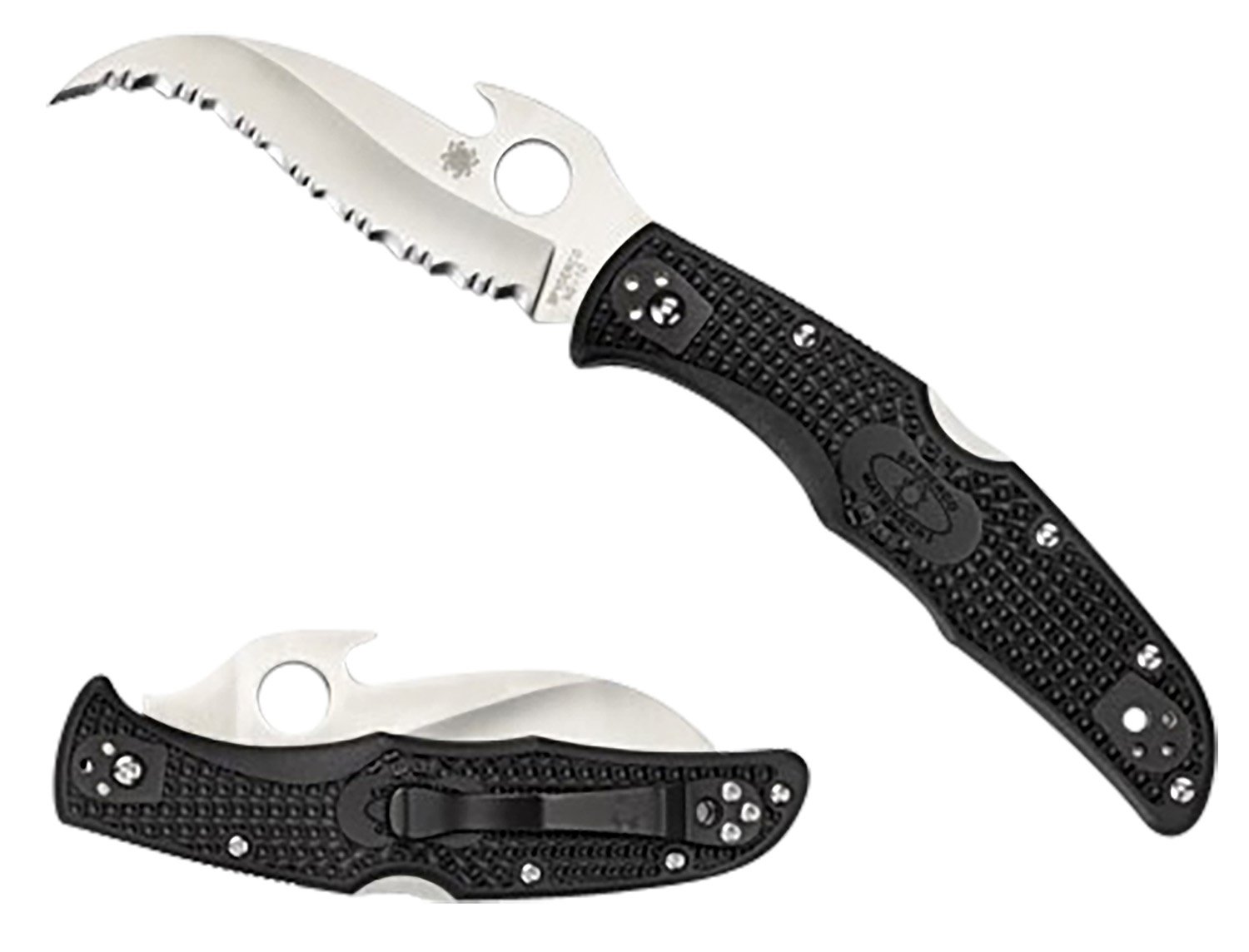 Spyderco Matriarch 2 FRN Handle Black Folding Knife 3.57 In C12SBK2W - Spyderco