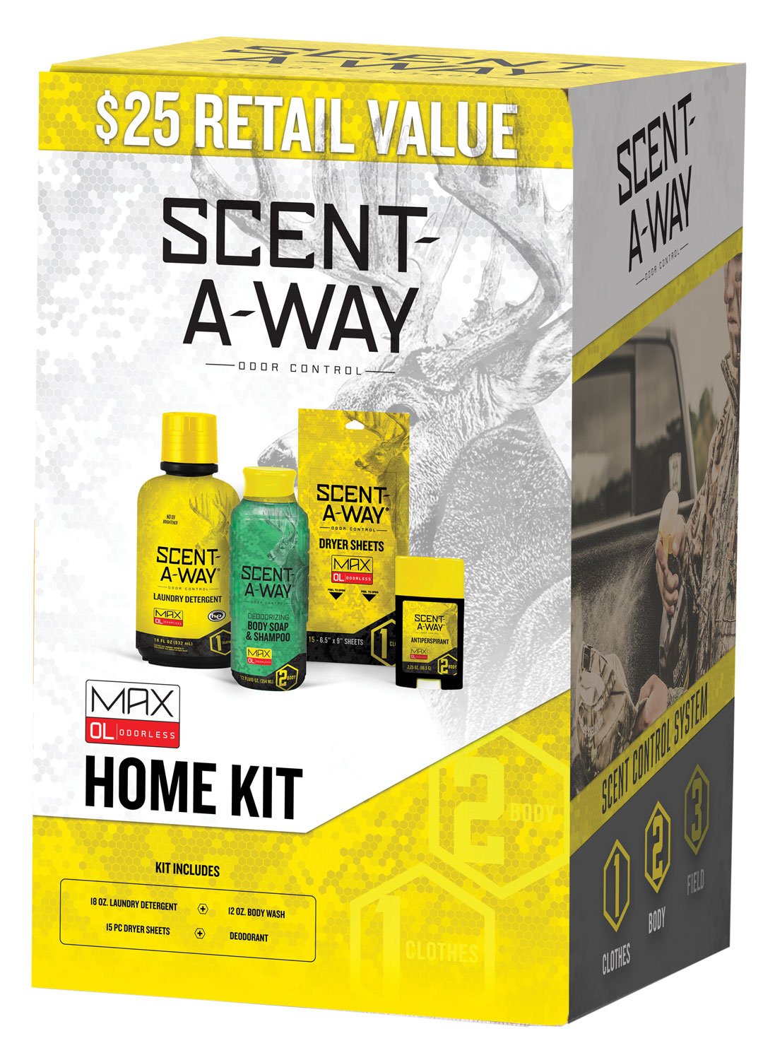 HS Precision Scent-Away Home Kit Odorless Wash Antiperspirant - HS Precision