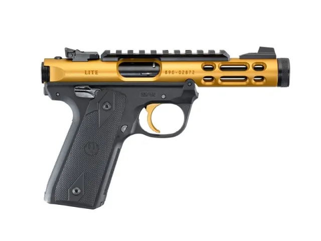 Ruger Mark IV 22/45 LITE .22LR Gold Pistol - Ruger - .22 LR for sale at Bang-Bang Tactical