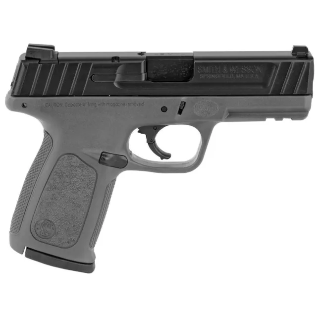 USED Smith & Wesson SD9 Handgun 9mm Luger 16rd Magazines 4 Barrel Black with Grey Frame