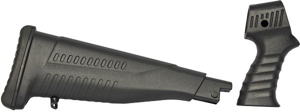 Iver Johnson IJPGSTOCK 2-PC Pistol Grip Pump/Auto 12&20GA Black - Iver Johnson